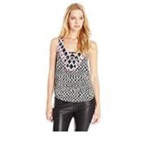 Mara Hoffman Checkers Sequin Racerback Tank - Size XS